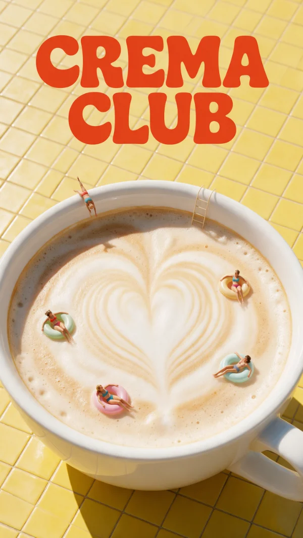 CREMA CLUB — Флаер открытия